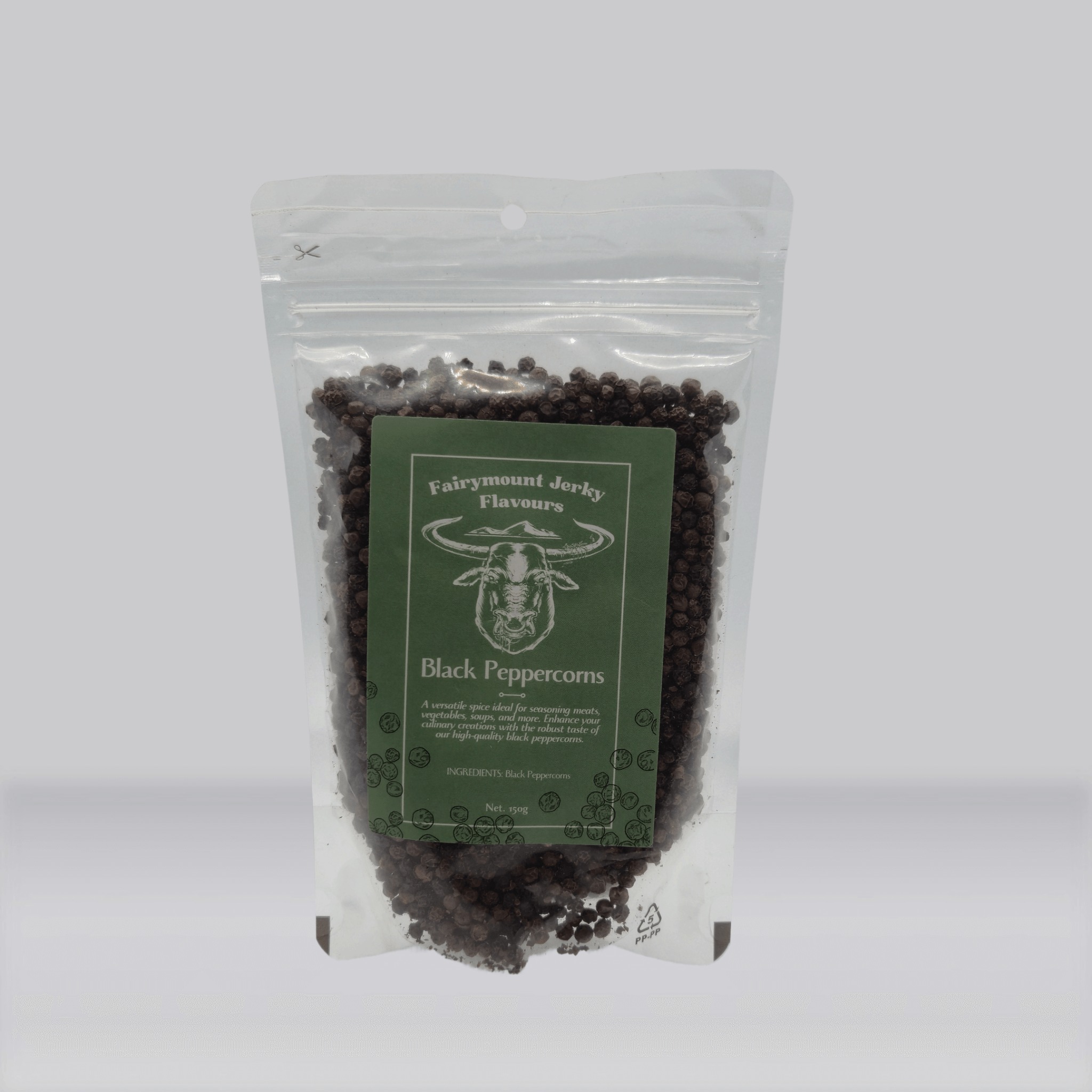 Black Pepper Corns - Fairymount Jerky